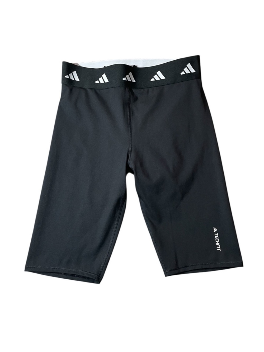E5- Medium Med M Adidas Black Techfit Athletic Performance Shorts